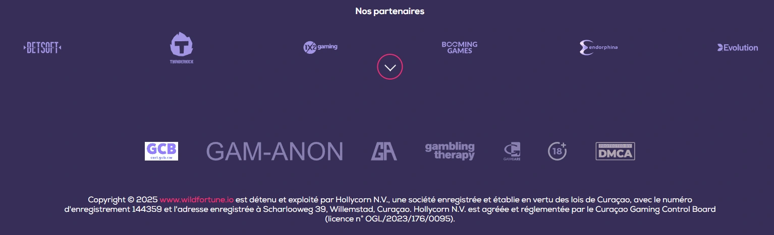 Informations additionnelles et jeu responsable